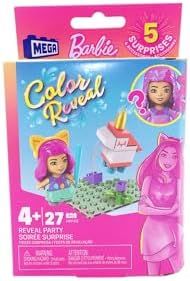 Barbie Color Reveal party building set with micro-doll