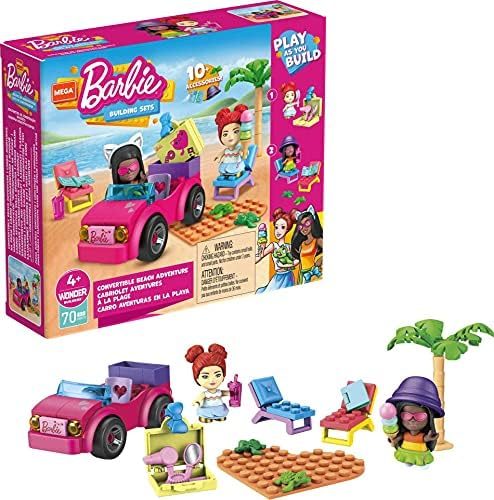 Barbie convertible beach set with palm tree and turtles
