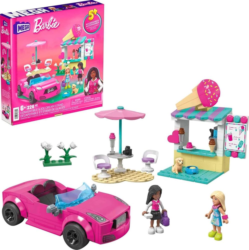 Barbie Convertible and Ice Cream Stand, 226 Pieces — view 2