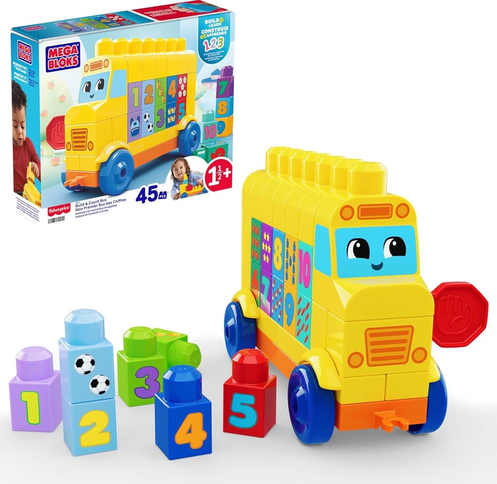 Build & Count School Bus, 45 Pieces — view 2