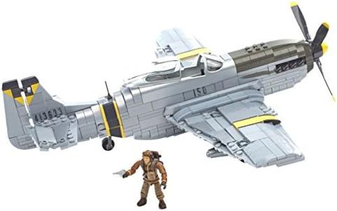 Classic fighter monoplane with open cockpit and pilot micro figure