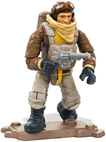 WW2 pilot micro figure in printed flight gear