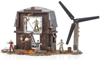 Two-level Tranzit zombie farm build with windmill and undead figures