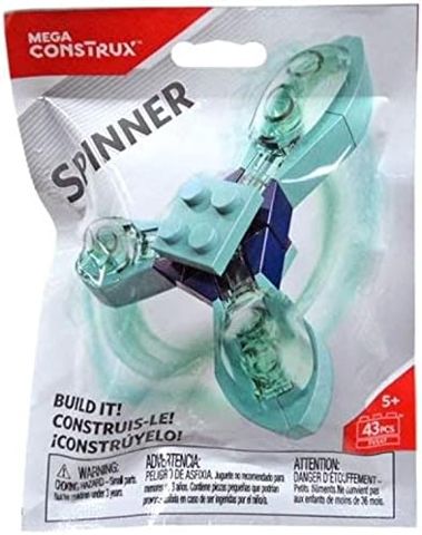 Light blue Construx spinner building toy FVX47