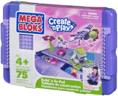 Build n Go pad with sliding lid and colorful pieces