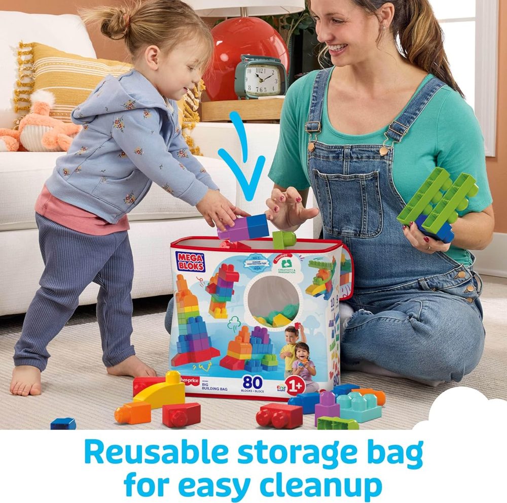 First Builders Big Building Bag, 80 Pieces — view 5