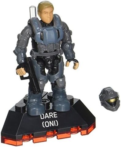 Halo ONI officer Dare micro action figure on stand