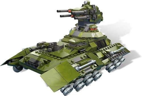 Customizable Halo Scorpion tank with red Spartan