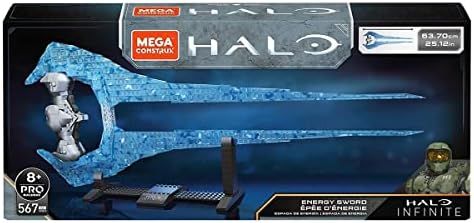 Blue translucent Halo Energy Sword brick replica