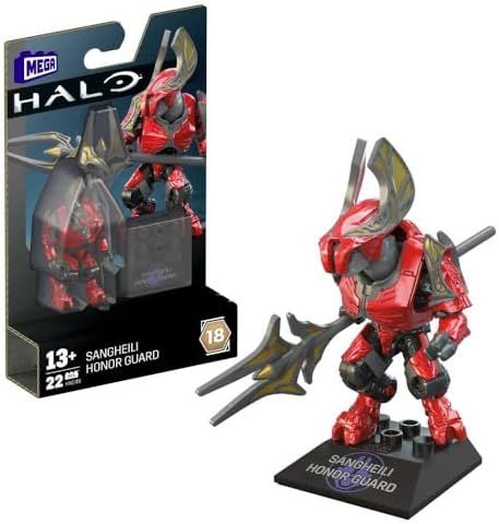 Sangheili Honor Guard Elite figure on display stand