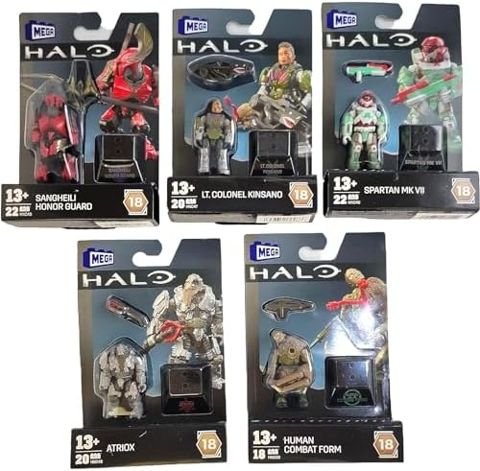 Complete Halo Heroes Series 18 set of five figures