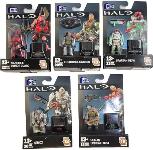 Complete Halo Heroes Series 18 set of five figures