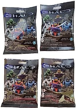 Four Halo Infinite Series 5 Spartan mini figures
