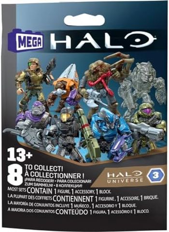 Halo micro action figure blind bag with display stand
