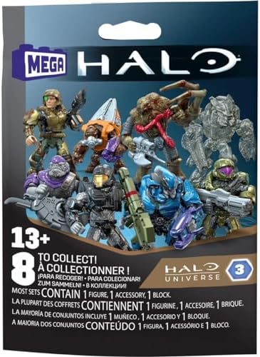 Halo micro action figure blind bag with display stand