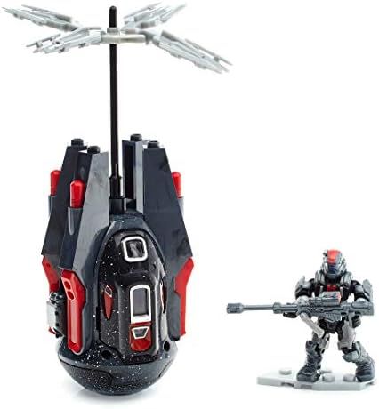 Halo ODST trooper stepping out of metallic drop pod