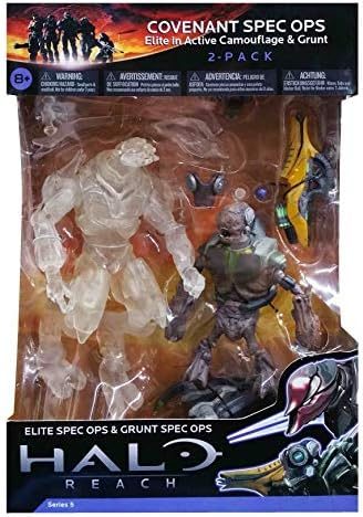 Two Halo Reach Covenant Spec Ops Elite figures