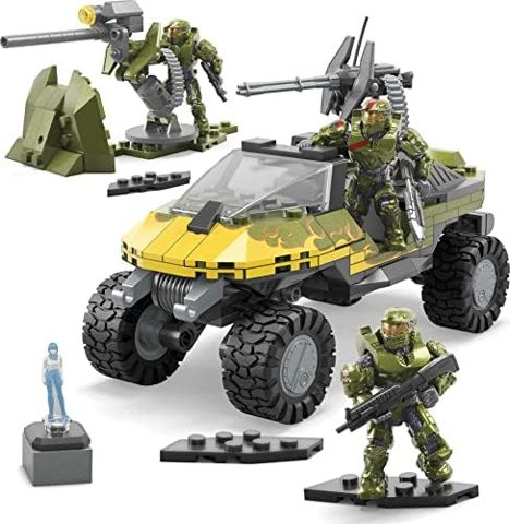 Red Team Spartans in Warthog with gauss turret
