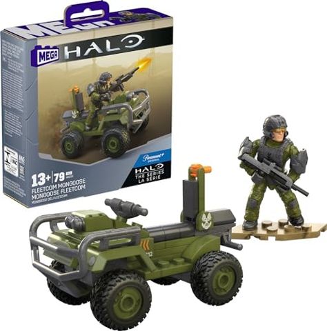 Green FLEETCOM Mongoose ATV with UNSC Marine