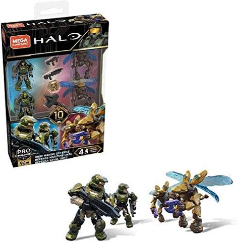 UNSC Marines defending against Covenant Drones