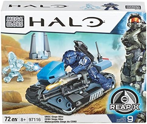 Halo ONI Siege Bike with navy Spartan and Grunt