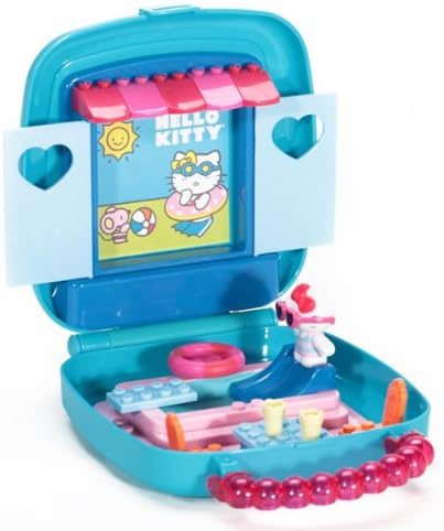 Hello Kitty pool playset with slide, diving board and carry case
