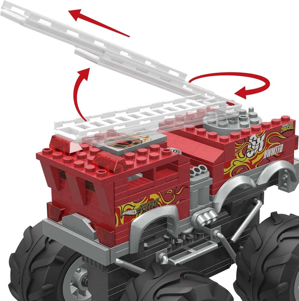 Hot Wheels 5-Alarm Monster Truck, 284 Pieces — view 5