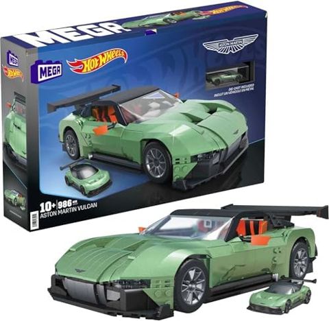 Aston Martin Vulcan brick replica with die-cast car
