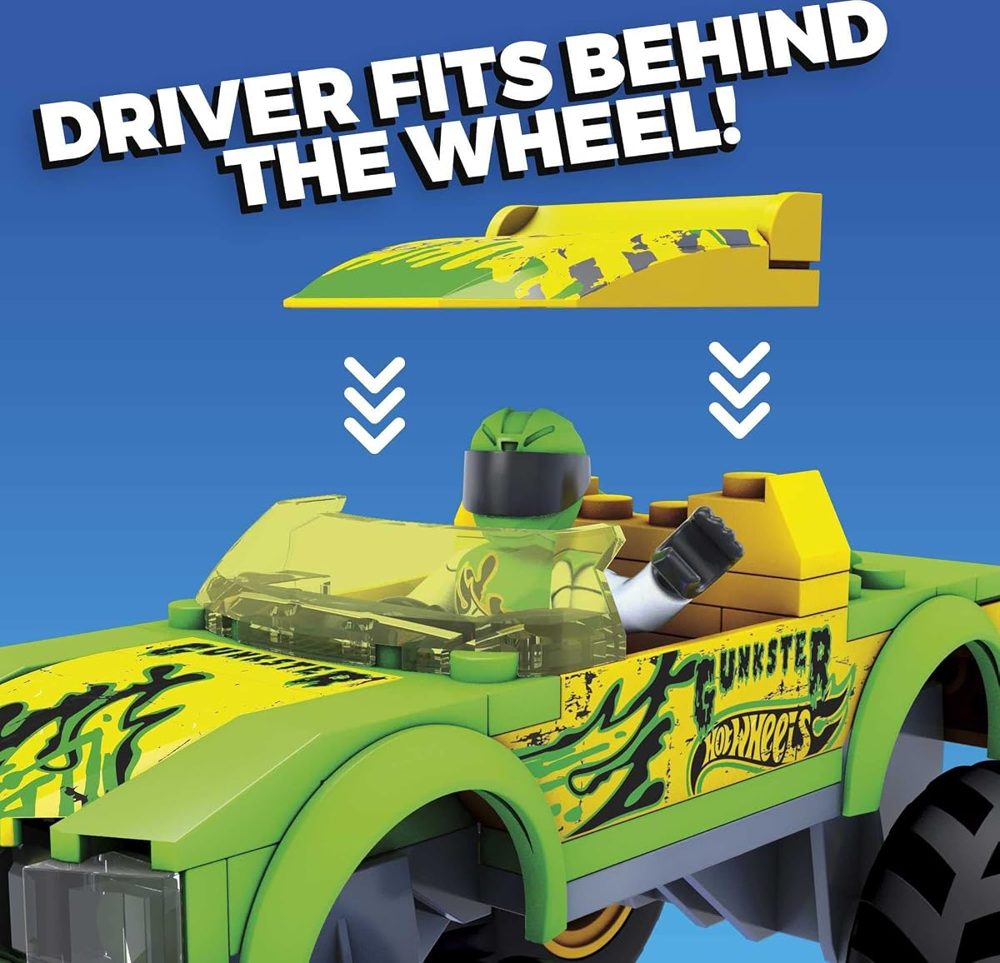Hot Wheels Gunkster Monster Truck, 69 Pieces — view 5