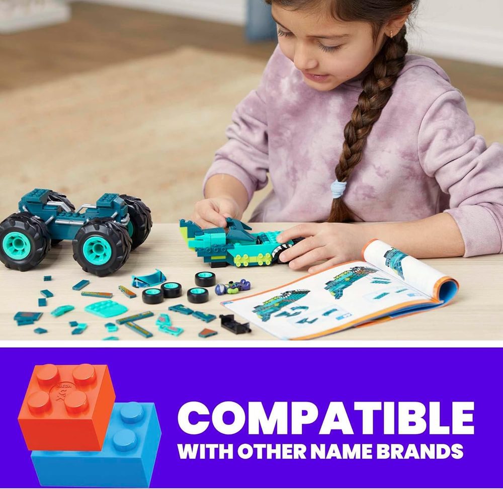 Hot Wheels Mega-Wrex Monster Truck, 187 Pieces — view 3