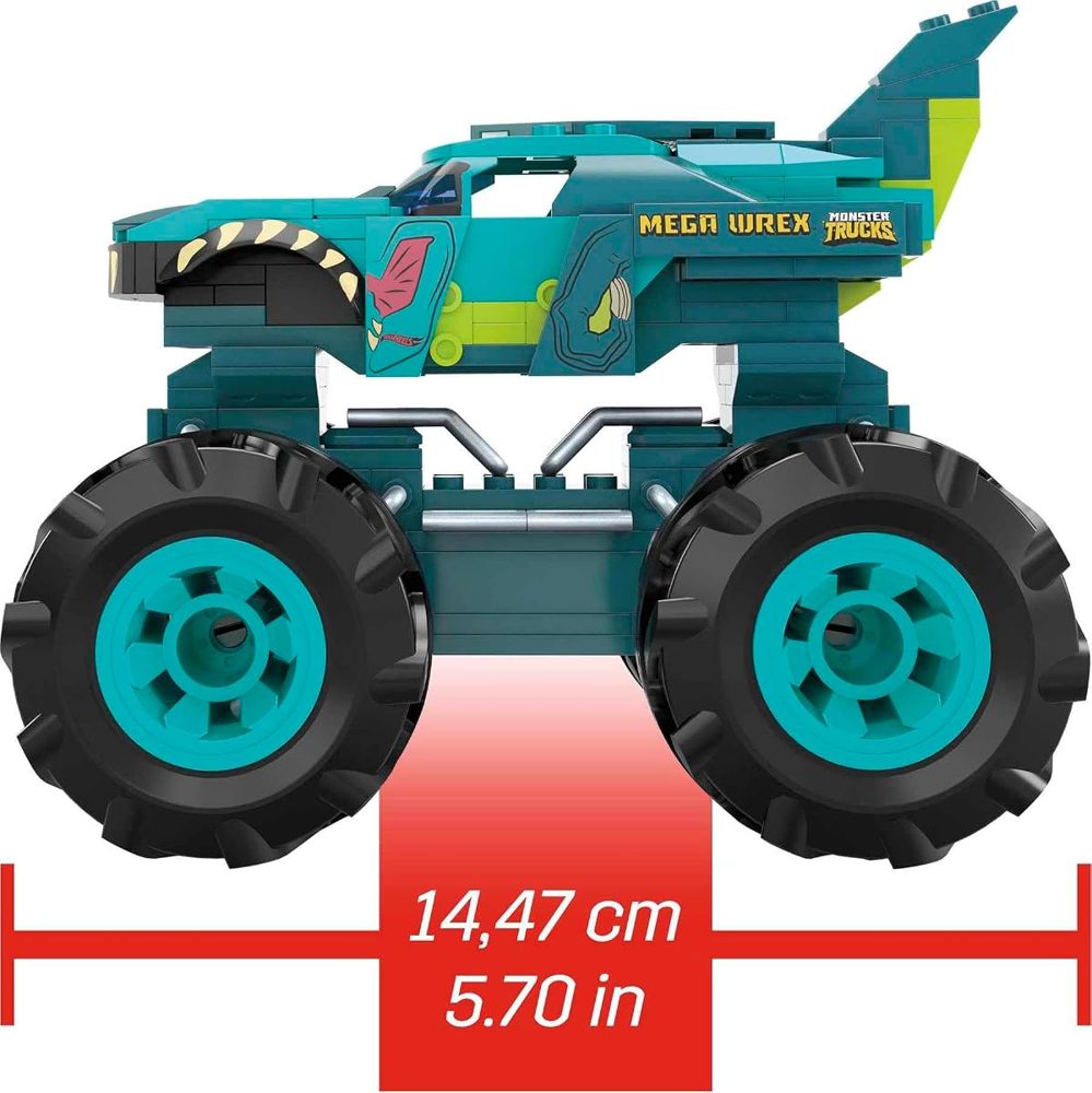Hot Wheels Mega-Wrex Monster Truck, 187 Pieces — view 5