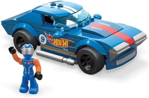 Hot Wheels real world race car building kit with driver