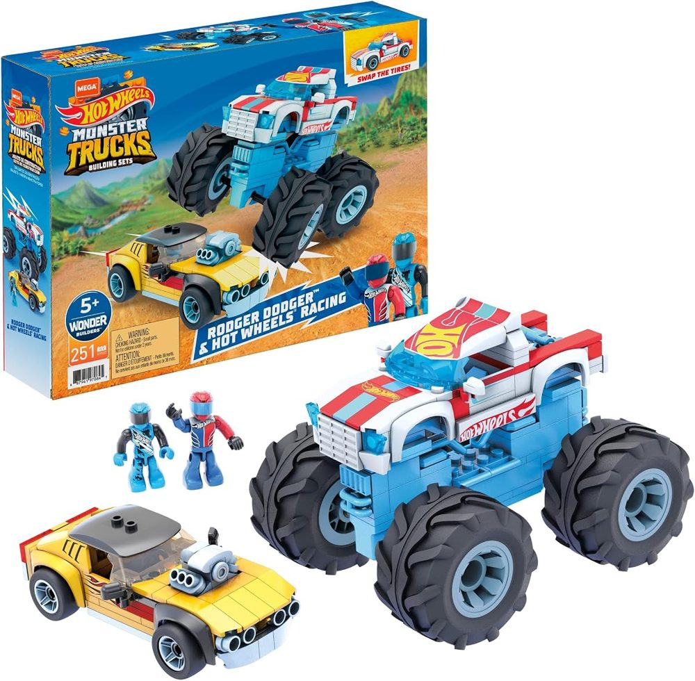 Hot Wheels Rodger Dodger and Racing Monster Truck — view 2