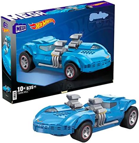 Large scale blue Twin Mill collector brick replica