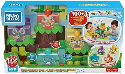 Electronic jungle treehouse with musical animal blocks