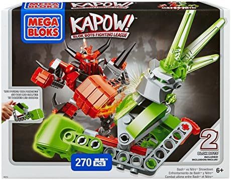 Bash and Nitro Kapow battle robots facing off
