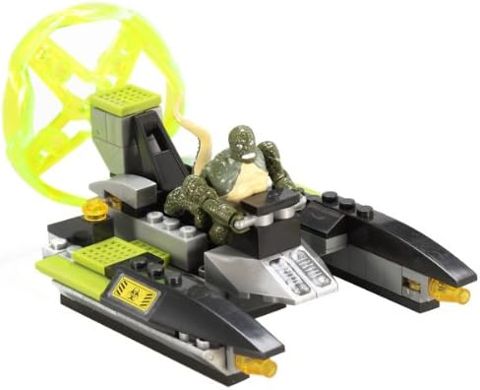 Lizard micro figure on sewer speeder vehicle