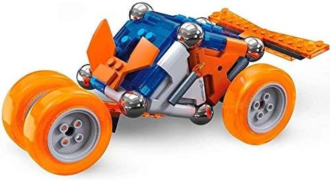 Magnext magnetic race car building set with four vehicle options