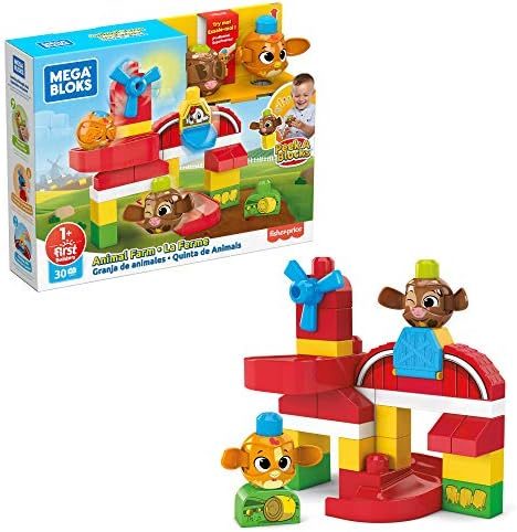 Peek A Blocks animal farm with windmill and slides