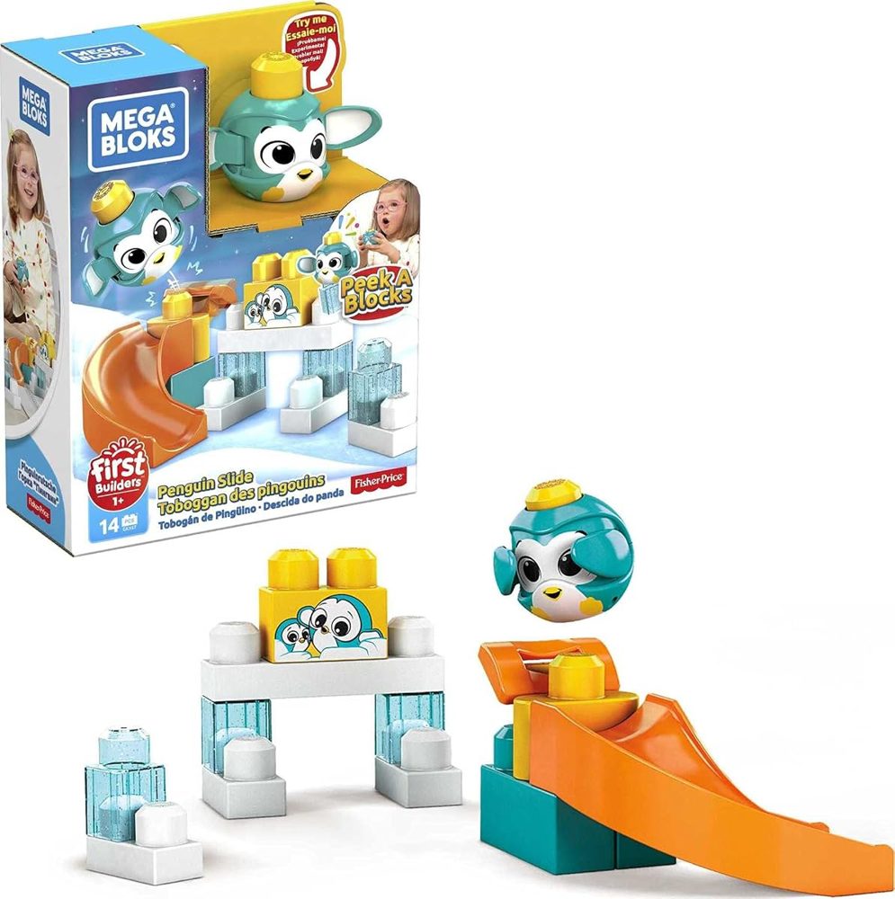 Peek A Blocks Penguin Slide, 14 Pieces — view 2