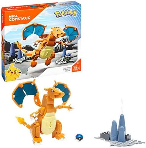Charizard figure posed in flight with flame tail