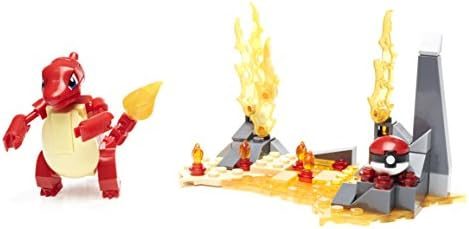 Charmeleon with flame tail on a fiery battle base