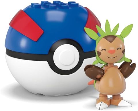 Chespin grass starter Pokémon brick figure