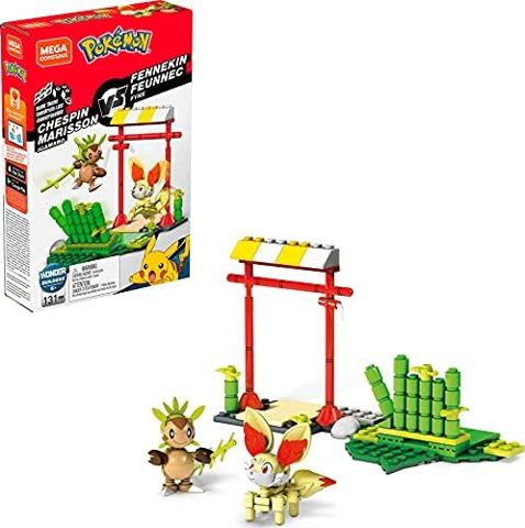 Chespin and Fennekin Kalos starters in battle