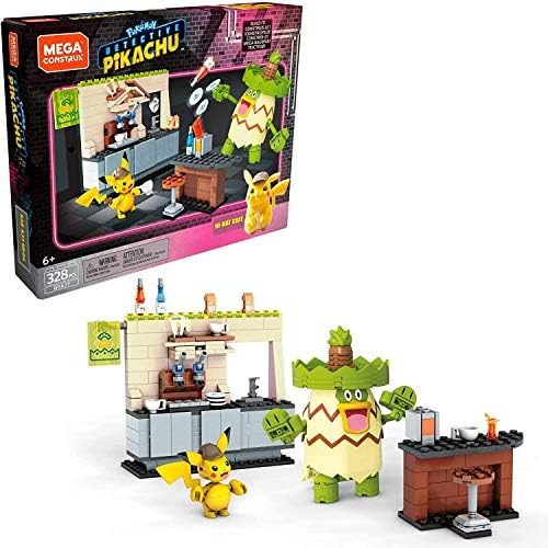 Detective Pikachu café scene with Ludicolo