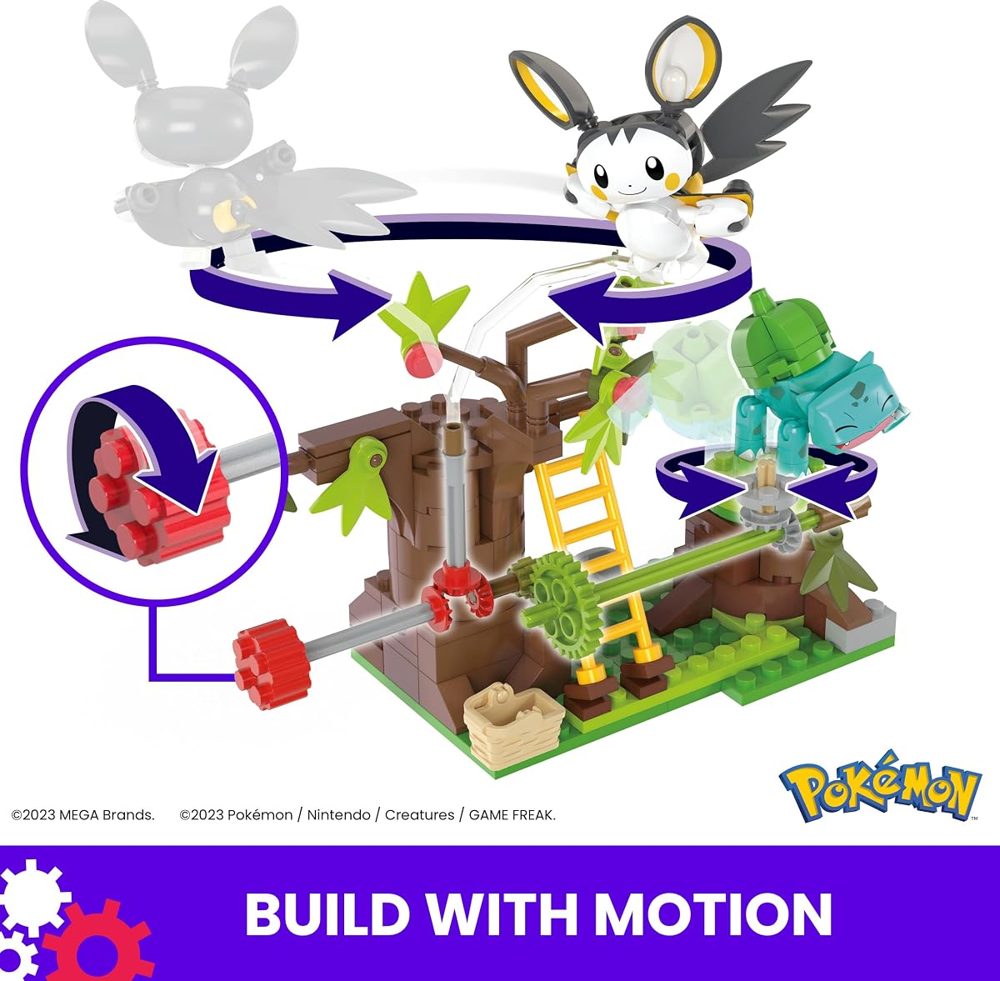 Emolga and Bulbasaur's Charming Woods, 194 Pieces — view 4
