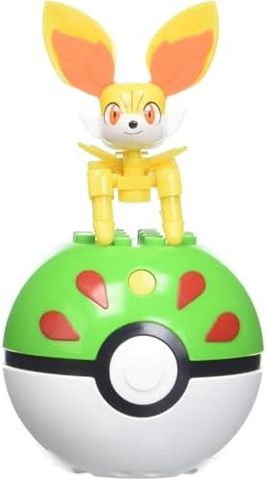 Fennekin fox Pokémon figure on Friend Ball