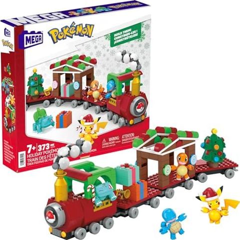 Pokémon holiday train with Pikachu and starters