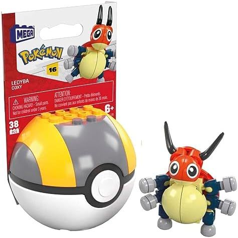 Ledyba ladybug Pokémon on a Poké Ball