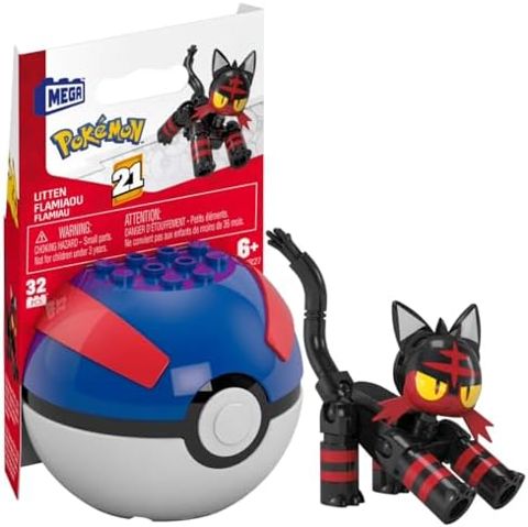 Litten fire kitten Pokémon brick figure